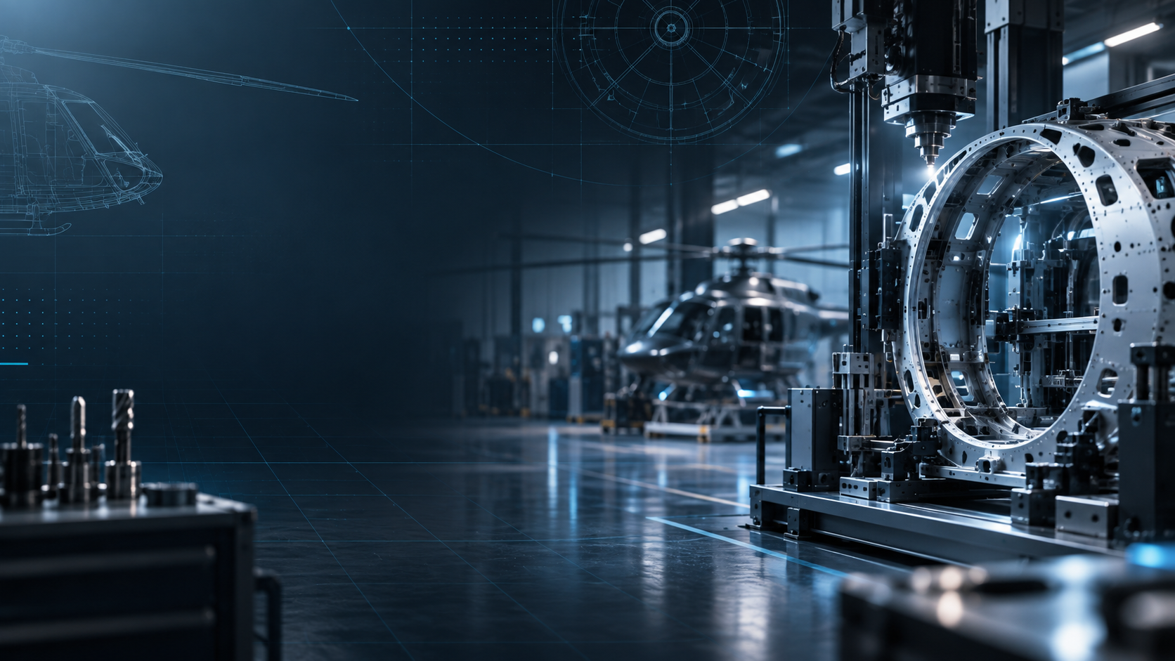 Technische Visualisierung von Fertigung und Luftfahrt